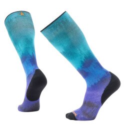 Smartwool Ski Targeted Cushion Compression Print OTC Sock in Black